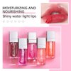 Yasovigi Hydrating Lip Oil Plumping Lip Tint Moisturizing Lip Gloss, Transparent Lip Balm Care Stick Nourishing Repairing Non-sticky, Moisture&Lighten Lip Lines (Cherry, Normal)