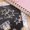 OIIKI Star Hair Clips Pins Silver 8pcs, Star Hair Barrettes Elegant Metal Hair Clips Rhinestone Hairpin, Hollow Geometric Hair Pins for Women Girls Hair Styling Accessories