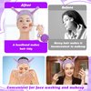Sibba Face Wash Headband, Cute Cartoon Purple Coral Fleece Elastic Hairband for Facial Cleansing, Showering, Makeup, Spa, Sports, Yoga, Running, Beauty Skincare, One Size Fits Most, Women, Adult