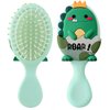 mini hair brush for kids, small toddler Hair Brush, travel hair brush for Boys and Girls Baby ，Detangler Brush for Wet or Dry Hair Thick or Curly Natural Straight Hair(green)