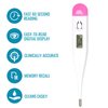 MABIS Digital Basal Body Thermometer for Ovulation Tracking, Fertility, Period Tracking and Natural Family Planning with Beeper and Memory, Oral Use Only