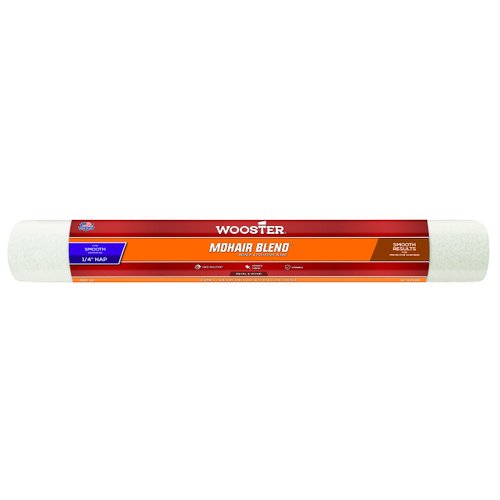 Wooster 48420 Mohair Blend Roller Cover-1/4 Nap, with End Caps, 18-Inch, Multi