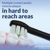 Brushmo Compact Replacement Toothbrush Heads Compatible with Philips Sonicare HX6072, Black 8 Pack