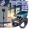 HANNE MEOW NEMA 10-30P to 14-50R EV Charger Adapter Cord: RV EV Camper Conversion Adapter 30 AMP to 50 AMP Perfect Use for Level 2 EV Charging