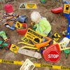 13 pcs construction Birthday Party supplies, construction party decorations for boys kid birthday party Baby Shower，11.8 inch construction theme party wall decor signs with Yellow Caution Tape
