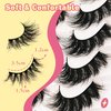Natural False Eyelashes D Curl 7 Pairs False Eyelashes Cat Eye Lashes Fluffy Faux Mink Lashes Wispy Eyelashes Extensions by MOMOLASH