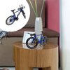 1pc Finger Mountain Bike Ornament Finger Bike Mini Bicycle Toy Alloy Desktop Ornament Bicycle Model Desktop House Model(Blue)