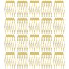Lawie 20 Pack Bulk 5 Teeth Gold Metal Side Hair Combs Plain Blank Crafting DIY Wire Slide Combs Wedding Bridal Veil Combs Decorative Headpiece French Twist Updo Clip Bun Holder Hair Accessories