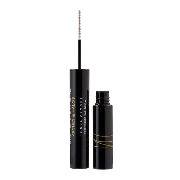 Arches & Halos Natural Hold Brow Gel - Clear - Light, Natural Hold Eyebrow Gel for Shaping and Styling - Formula Infused with Brow Hydrating Conditioner - Soft, Smooth, Non-Sticky Finish - 0.106 oz