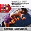 Dumbbells Hand Weights Set of 2 - 1 lb Vinyl Coated Exercise & Fitness Dumbbell for Home Gym Equipment Workouts Strength Training Free Weights for Women, Men (Pink)