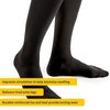 FUTURO Dress Socks For Men Firm Compression Medium Black 1 Pair (Pack of 2)