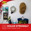 Command Medium Designer Adhesive Wall Hooks for Hanging Christmas Decorations, 9 White Damage-Free Hooks with 12 Strips