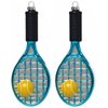2 Count Glass Tennis Racket Racquet with Ball Christmas Ornaments for Christmas Tree
