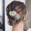 Jeairts Starfish Hair Comb Silver Shell Hair Pieces Pearl Beach Wedding Hair Accessories for Women