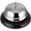 Winco Call Bell, 4-Inch Diameter, Chrome, Black