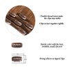 20" Clip in Hair Extensions Remy Human Hair for Women - Silky Straight 75grams Long Human Hair Clip on Extensions 75grams 4pieces Chestnut Brown #8 Color