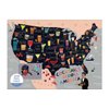 Cocktail Map Of The USA 1000 Piece Puzzle
