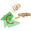MACGOAL 1/2 Inch Brass Valve with Plastic Float Water Float Valve with Adjustable Arm Automatic Fill Float Ball Valve for Water Tank Fountains Livestock Waterer
