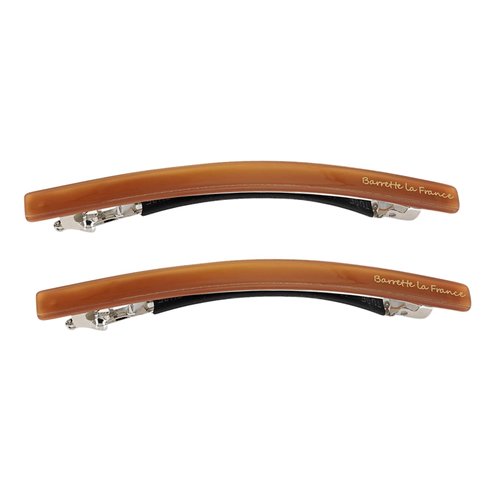 4.17" Long Shiny Acrylic Bow Barrettes Clips Blade Spring Ponytail Holder Hair Clips French Barrettes Hair Pins Ponytail Clips Hairdressing Hairpins for Hair Styling Thick Hair (Brown)