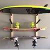 Wakeboard Surfboard Wall Rack Mount - Holds 4 Boards