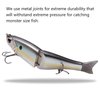 Bassdash SwimShad Glide Baits Jointed Swimbait Bass Pike Salmon Trout Muskie Fishing Lure,3-Pack