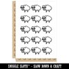Sheep Doodle Temporary Tattoo Water Resistant Fake Body Art Set Collection - 15 2" Tattoos (1 Sheet)
