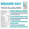BOULDER SALT - Low Sodium Salt - Unflavored Salt for Cramps, Salt for High Blood Pressure, Salt for POTS Syndrome - Good on Food or in Water. 283 Servings.