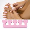 100PCS Toe Separators - Soft Foam Toe Cushions - Pedicure Toe Separators - Perfect for Nail Polish, Pedicure, Bunion Relief and Hammer Toe(pink, 100pcs)