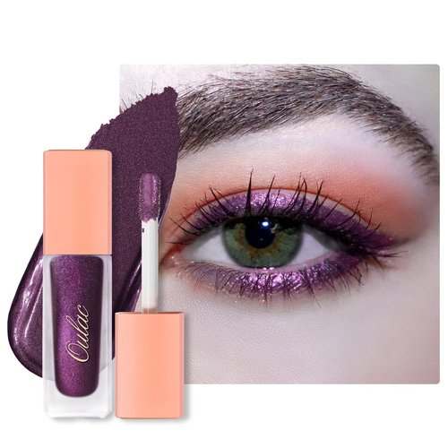 Oulac Liquid Glitter Eyeshadow Liquid Eyeshadow Metallic Eyeshadow Purple Liquid Eyeliner Shimmer| Non-creasing Lightweight Moisturizing Formula Easy to Remove. Vegan & Cruelty-Free (26)