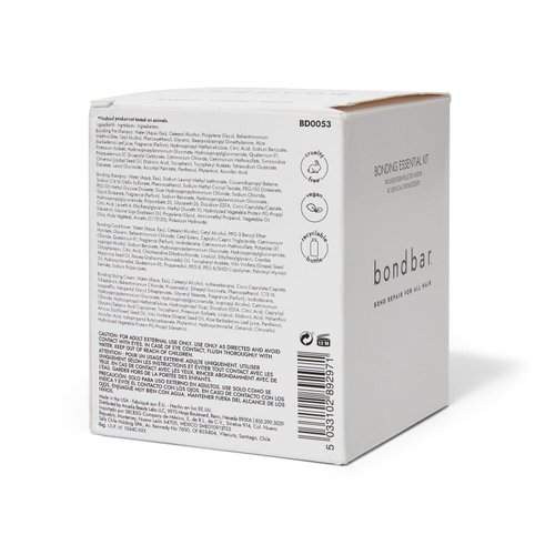 Bondbar Bonding Essential Kit, Contains Pre-Shampoo, Shampoo, Conditioner, and Styling Cream, 4 x 4 Oz