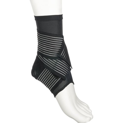 Active Ankle 329 Ankle Brace, Ankle Compression Sleeve with Straps for Men & Women, Braces for Volleyball, Football, Basketball, Rugby, Protection & Sprain Support, Black, Medium