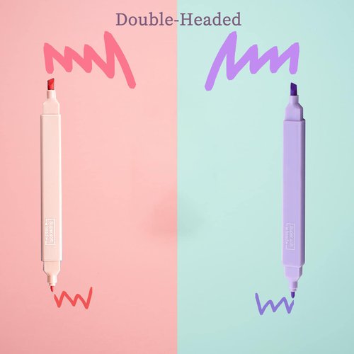 konket 12Pcs Aesthetic Cute Highlighters Bible Pastel Highlighters and Pens no bleed Assorted Colors Highlighters for School Supplies and Office Journal DIY Home