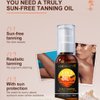3-in-1 Tanning Oil,Summer Beach Tanning Aid Dark Brown Bronze Body Tanning Oil.Lotion Black Bronzer Oil for Body SPF 25+, Skin-Firming Tanning Lotion for Face Body, Hydrating After Sun Lotion (1(pcs))