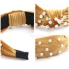 Jaciya Headbands for Women 6 Pack Pearl Headbands Velvet Headbands for Women Pearl Headbands for Women Turban Headbands for Women Womens Headbands Diademas Para Mujer