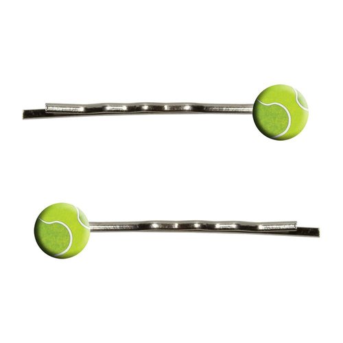Tennis Ball Sporting Goods Sportsball Bobby Pins Barrettes Hair Styling Clips