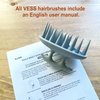 VESS Scalp Beaut Shampoo Brush, Relaxing Scalp Brush, Wide Width and Uneven Shape, for Woman and Men, Made in Japan (Hard Type)