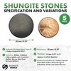 Shungite World Authentic Shungite Sticker for Phone Case Tablet Laptop Computer - Round Dot Healing Energy Shungite Stones Protection Plate with Carbon Fullerenes 5 Pack (Polished, 20 mm / 0.78")