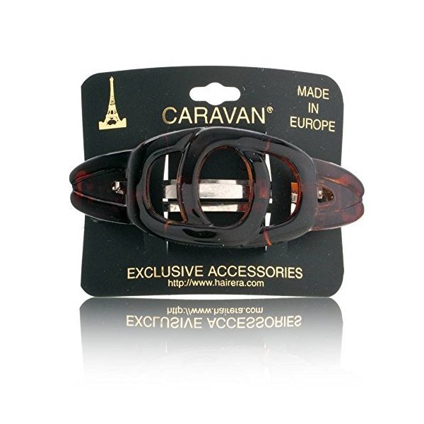 Caravan Tortoise Chain Link Open Barrette Model No. 8020