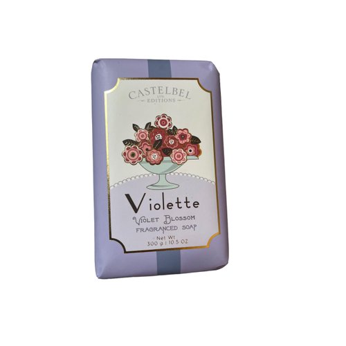 Castelbel Violet Blossom Luxury Soap Bar 10.5 Oz, Lavender