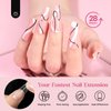 Beetles Gel Nail Tips Upgraded 15 Sizes Long Coffin Gel Nail Tips 630Pcs Pre-Shaped Clear Full Cover False Nails Easy Nail Extension for Gel Nail Polish Acrylic Fake Nails DTY Nails