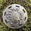 Cryptic Creative Silver Eye Tyrant Decision Coin D2 Heads-Tails - Yes-No RPG LARP