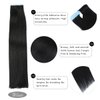 Tape in Hair Extensions Human Hair 100% Real Remy Human Hair 50g 20pcs/Set Brazilian Virgin Hair Straight Seamless Invisible Skin Weft Extensions (22 Inch,#1Jet Black)