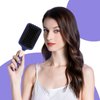 RHOS Paddle Hair Brush for Detangling-Cushion Hair Brush for Women&Men-Detangler Hair Brush with Nylon Bristles for Wet&Dry Hair-Square Hair Brush for Thick/Curly/Thin/Long/Short Hairs (1 Pack-Purple)