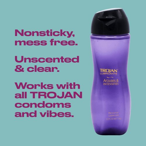 Trojan Lubricants Personal Lubricant Arouses & Intensifies - 3oz, Pack of 2