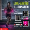 BLITZU Dog Lights for Night Walking Running Gear Running Reflective Gear Stroller Lights Walking Light Night Walking Dog Collar Lights Nighttime Clip on Running Lights for Joggers Clip Pink
