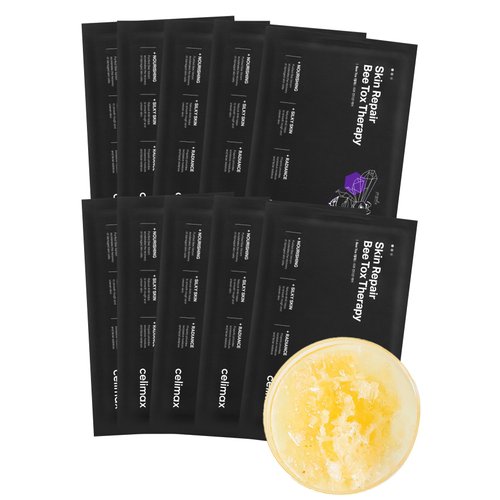 celimax Skin Repair BeeTox Therapy Sheet Mask 10EA | Skin Repairing, Exfoliating, Anti Aging, Lifting, Hydrating, Moisturizing & Soothing, Collagen, Korean Face Masks, 25ml