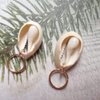 10 Pack Shell Headpiece Hair Clips for Women, Seashell Pendant Hair Slide Stylish Ponytail Hair Braid Rings Hair DIY Jewelry Accessories Prom (Gold)