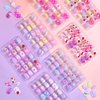 168Pcs Press on Nails for Kids Girls, Shynek Kids Fake Nails for Children Pre Glue Stickers Nails Full Cover Short Acrylic Nails Set Gifts for Girls Nail Art Decoration