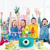 Monster Birthday Cake Topper Monster Bash Birthday Party Supplies Little Monster Cake Decorations for Kids Cartoon Monster Theme Birthday Party Baby Shower Cake Decorations Supplies