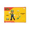 Super Mario Luigi and Koopa Troopa 4-Inch Action Figure 2-pack with 1-Up & Gold Coin Accessories, Action Figures Come with Up To 13 Points of Articulation